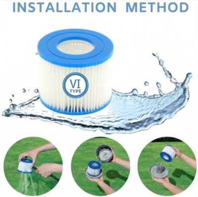 STOCK ALL 4 filtres de rechange pour piscines Bestway SPA VI