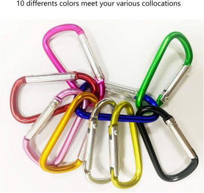 CampTek Lot De 5 Mousquetons Extra Larges De 10 Cm En Aluminium Pour