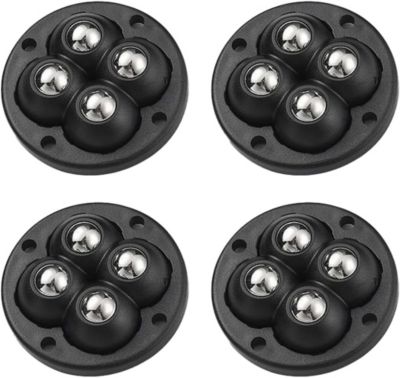 STOCK ALL Lot de 4 roulettes pour Meubles,roulettes Auto Adhésives,  Pièces Roulette Bille, Mini Roulette à 360 Degrés, Mini Unive