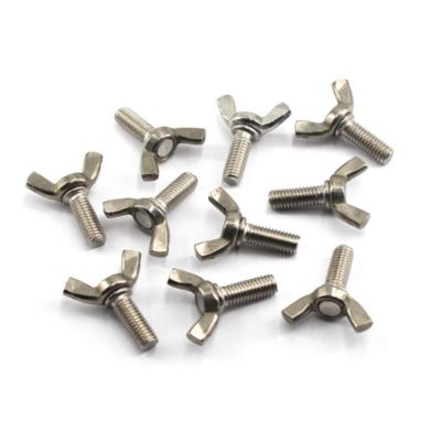 STOCK ALL M6 Lot de 30 boulons à vis papillon en acier inoxydable 304