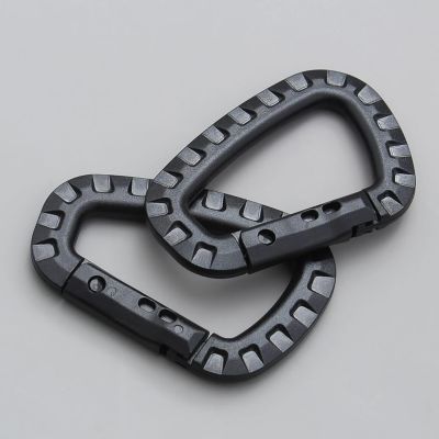 Lot De 5 Mousquetons Tactiques Plastique – Forme D, Solides, Légers, Anti-UV, Porte-clés Et Accessoires EDC, Pour Camping, Randonnée