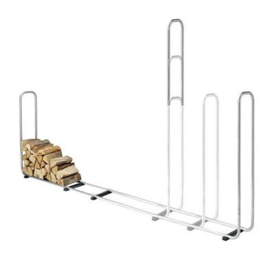 Stockeur de bûches réglable Wolfcraft en acier inoxydable l.3,20 x H.1,4 m