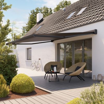 Store banne araza motorisé 4X3.5 m avec eclairage LED intégré Klikstrom