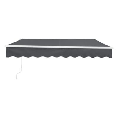 Store Banne Bitonto avec Manivelle 300 x 250 cm Gris Foncé en.casa