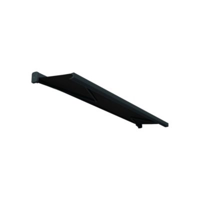 Store banne coffre AMURI 6,00 x 3,00m (Motorisé à Télécommande + LED + manœuvre de secours - Gris foncé - Gris anthracite)