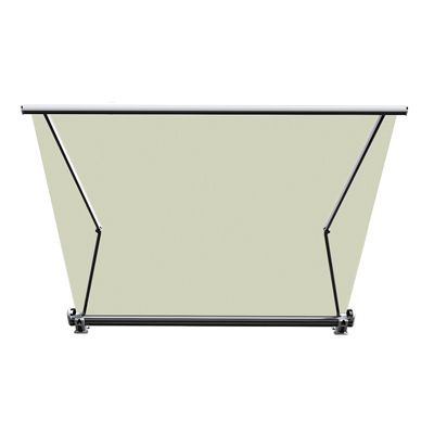Store banne coffre intégral 3,5 x 3 m motorisé et manuel extérieur pour terrasse - Ecru - Sunny Inch