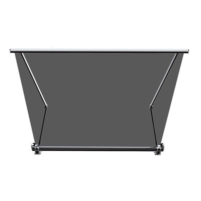 Store banne coffre intégral 4 x 3,5 m motorisé et manuel extérieur pour terrasse - Gris - Sunny Inch
