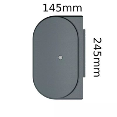 Store banne coffre intégral CELESTE 4,00x3,00 M (Motorisé Secours à Télécommande - Armature gris anthracite - Toile taupe)
