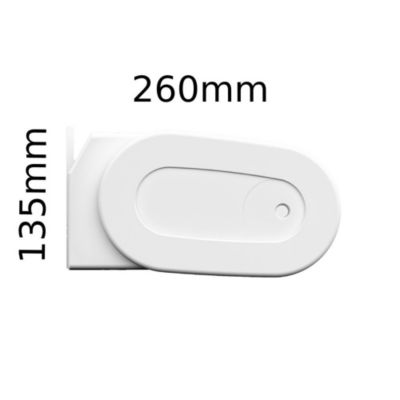 Store banne coffre intégral HEVOA 3,00x2,50 M (Motorisé Secours à Télécommande - Armature blanc - Toile écrue)