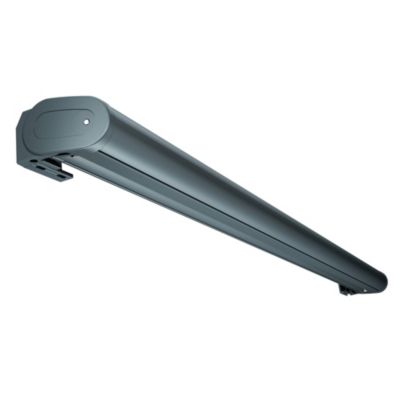 Store banne Coffre intégral PROTECT 2 LED SMART Gris Anthracite 5x3,5m Télécommande + Capteur Vent + LED - Toile Grise Anthracite