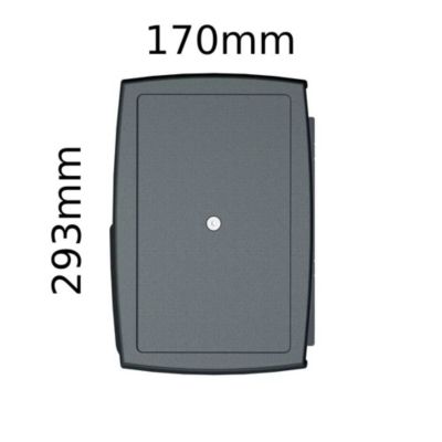 Store banne coffre intégral SOA 5,00x3,50 M (Motorisé Secours à Télécommande + LED - Armature gris anthracite - Toile écrue)
