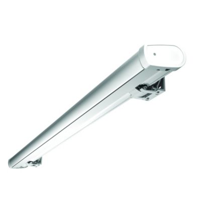 Store banne coffre MEEL 6,00x3,50m (Motorisé Secours à Télécommande + LED - Ecru - Blanc)