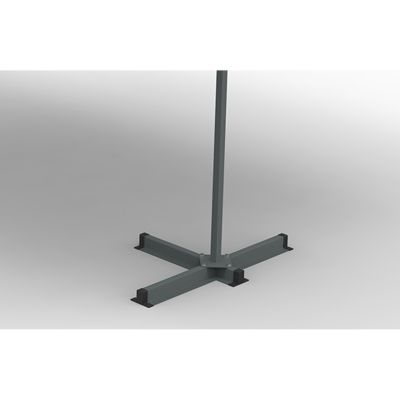 Store banne double pente 4 x 3 m gris ISEO