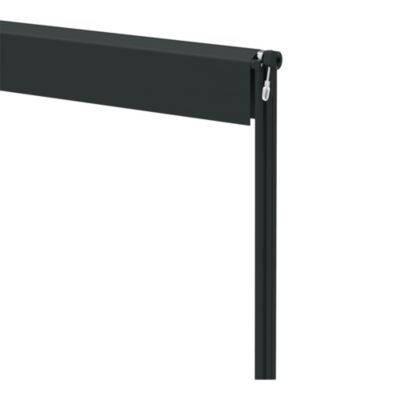 Store banne double pente rétractable à poser Ariano 4 x 3 m gris anthracite