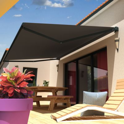Store banne 3 x 2 m gris ARIA main image 0