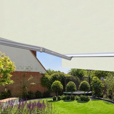 Store banne manuel 2,5 x 2 m Monobloc pour terrasse - Ecru - Sunny Inch