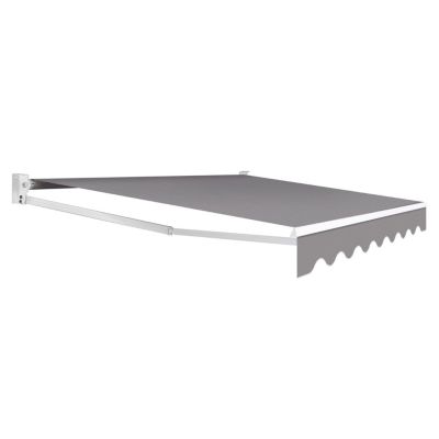 Store banne manuel 3,80x3 M gris anthracite