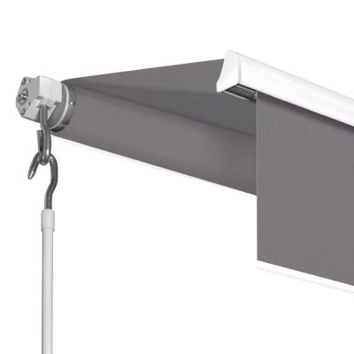 Store banne manuel 3,80x3 M gris anthracite