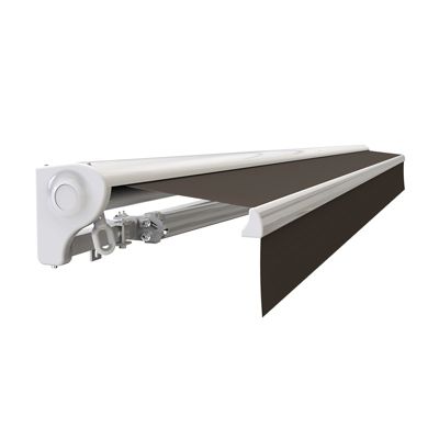 Store banne manuel Demi coffre 3 x 2,5 m pour terrasse - Taupe - Sunny Inch