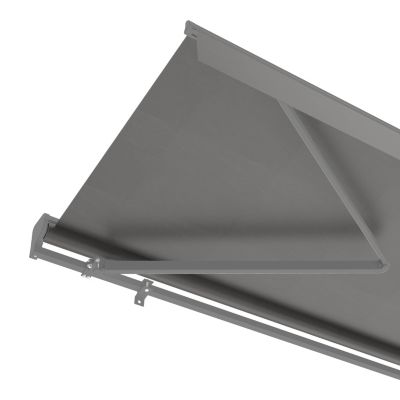 Store banne manuel gris 3x2.5 m avec semi coffre Jagua Klikstrom