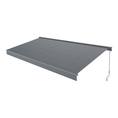 Store banne manuel gris 4x3 m avec semi coffre Jagua Klikstrom