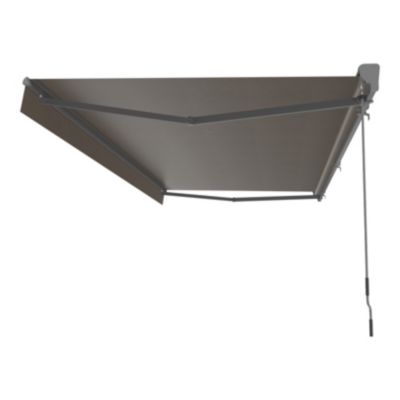 Store banne manuel gris 5x3 m avec semi coffre Jagua Klikstrom