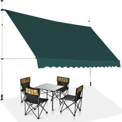 Store Banne Manuel Rétractable 4M Auvent Balcon sans Percage Hauteur ...