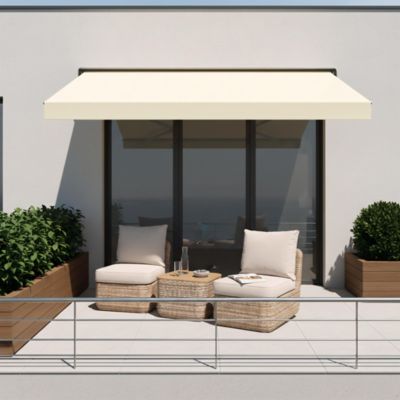 Store banne manuel sans coffre beige 3 x 2 m