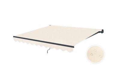 Store banne monobloc Beige VECCHIO 3m x 2,5m - Toile premium 320g/m2