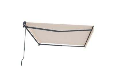Store banne monobloc Beige VECCHIO 3m x 2,5m - Toile premium 320g/m2