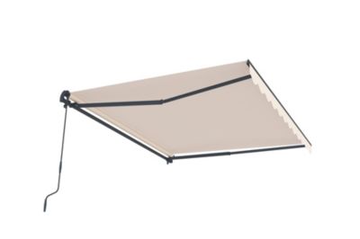 Store banne monobloc Beige VECCHIO 3m x 2,5m - Toile premium 320g/m2