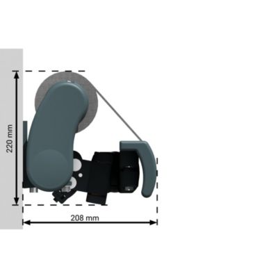 Store banne monobloc ESPAI 5,00x3,00m (Motorisé à interrupteur + manœuvre de secours - Gris Graphite - Gris anthracite)