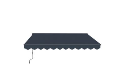 Store banne monobloc VECCHIO 3m x 2,5m - Toile premium 320g/m2 Gris