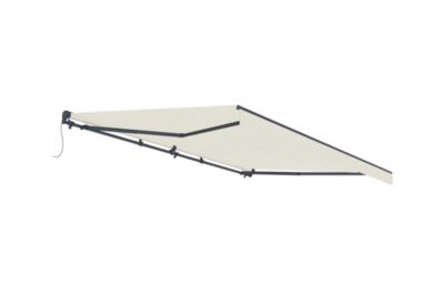 Store banne semi-coffre motorisé FAZZIO 5x3m - Toile premium 320g/m2 Beige