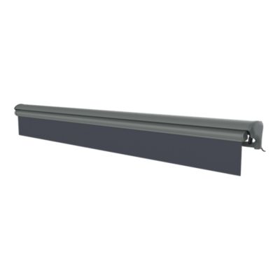 Store banne semi-coffre motorisé 5 x 3,5m gris