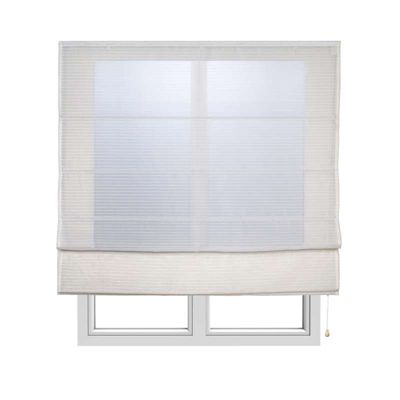 Store Bateau avec baleines Rayures blanches 90 x 250 cm