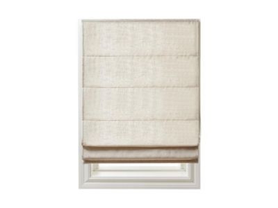 Store bateau  en polyester et lin -120 x 180 cm - Beige chiné - DALINI