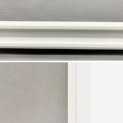 Store blanc pour pergola bioclimatique   Triomphe   3x4 m. aluminium et textilène