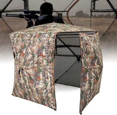 Store de Chasse Portable pour 2 à 3 Personnes, Tente de Chasse Pop-Up Vue Dégagée à 360 Degré