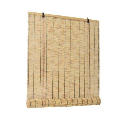 Store de fenêtre en Bambou avec enroulement manuel, protection vie privée et brise-vue-Longueur 100 x Hauteur 180 cm