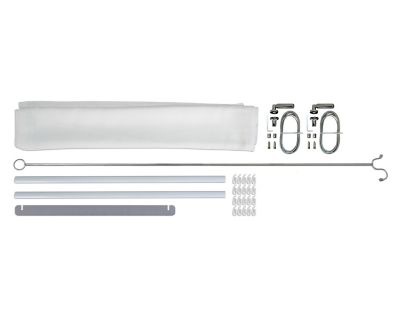 Store de toit manuel pour pergola 300 x 851 cm blanc