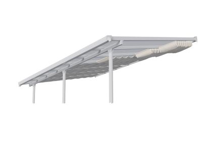 Store de toit manuel pour pergola 300 x 851 cm blanc