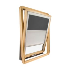 Store Duo compatible fenêtre de toit VELUX  pour dimension MK04 - Gris anthracite