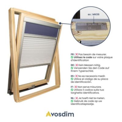 Store Duo compatible fenêtre de toit VELUX  pour dimension MK08 - Gris anthracite