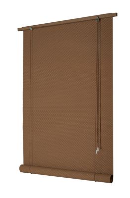 Store enroleur occultant bois tissé int/ext Ballauf moka 115x215cm