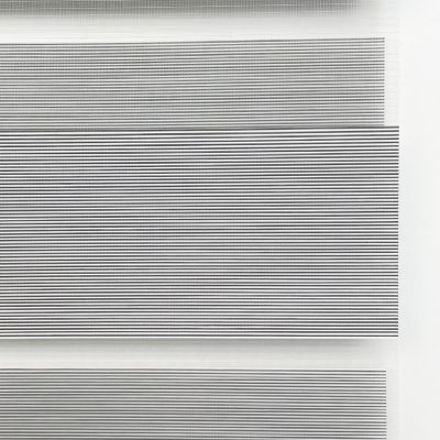 Store enrouleur automatique jour/nuit 37x160cm rayé gris Madeco