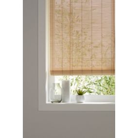 Store enrouleur bambou aspect naturel 60 x 180 cm