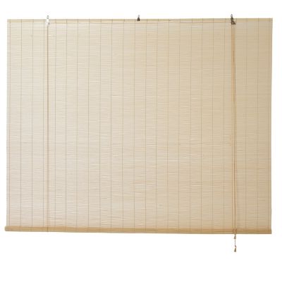 Store enrouleur bambou beige 180 x 180 cm