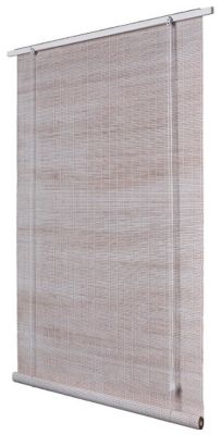 Store enrouleur bois blanc Scandinave 100 x 200 cm