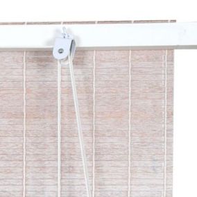 Store enrouleur bois blanc Scandinave 80 x 180 cm